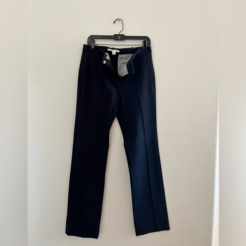 Diane Von Furstenberg Navy Dress Pants